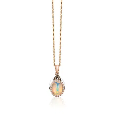 Le Vian Ladies Neopolitan Opal Necklaces Set In 14k Strawberry Gold In Pink/rose Gold Tone/gold Tone