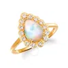 Le Vian Ladies Neopolitan Opal Rings Set In 14k Honey Gold In Yellow