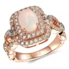 Le Vian Ladies Neopolitan Opal Rings Set In 14k Strawberry Gold In Gold