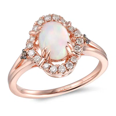 Le Vian Ladies Neopolitan Opal Rings Set In 14k Strawberry Gold In Multi