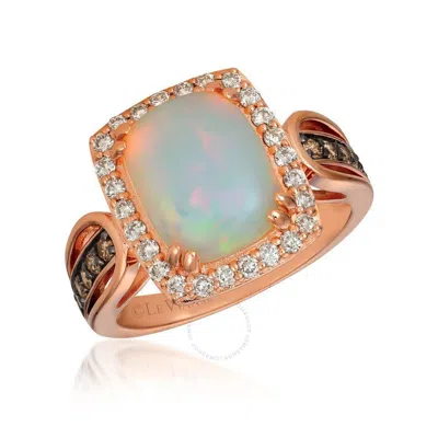 Le Vian Ladies Neopolitan Opal Rings Set In 14k Strawberry Gold