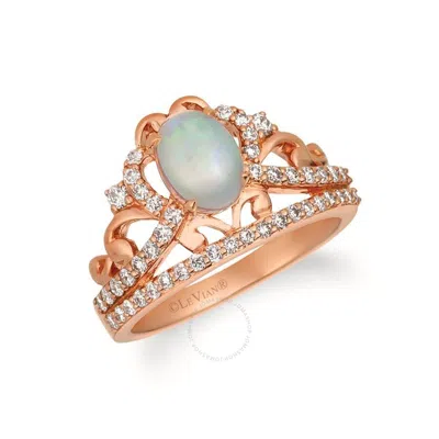 Le Vian Creme Brulee 14k Strawberry Gold 1.07 Ct. Tw. Diamond & Opal Ring In Pink/rose Gold Tone/gold Tone