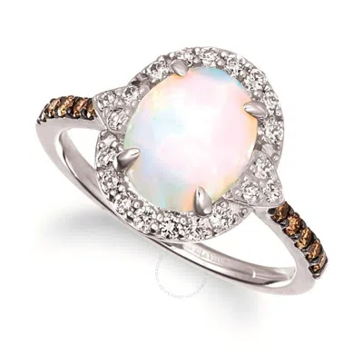 Le Vian Ladies Neopolitan Opal Rings Set In 14k Vanilla Gold In Metallic
