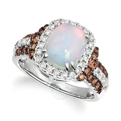 Le Vian Ladies Neopolitan Opal Rings Set In 14k Vanilla Gold In White