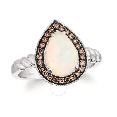 Le Vian Ladies Neopolitan Opal Rings Set In 14k Vanilla Gold In White
