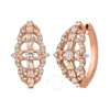 Le Vian Ladies Nude Diamonds Fashion Earrings In 14k Strawberry Gold In Beige