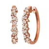 Le Vian 14k Rose Gold 1.51 Ct. Tw. Diamond Earrings In Beige