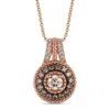 Le Vian Ladies Nude Diamonds Necklaces Set In 14k Strawberry Gold In Pink/rose Gold Tone/gold Tone