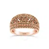 Le Vian Ladies Nude Diamonds Rings Set In 14k Strawberry Gold In Pink/rose Gold Tone/gold Tone
