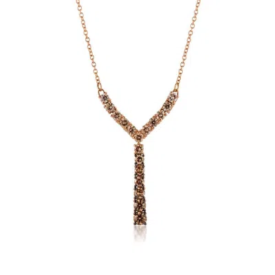 Le Vian Ladies Nude Palette Necklaces Set In 14k Strawberry Gold In Brown