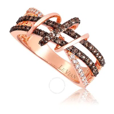 Le Vian Ladies Ocean Wave Rings Set In 14k Strawberry Gold In Pink/rose Gold Tone/gold Tone