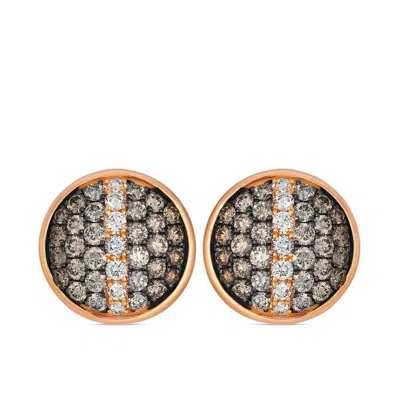 Le Vian Ladies Ombre Earrings Set In 14k Strawberry Gold In Multi