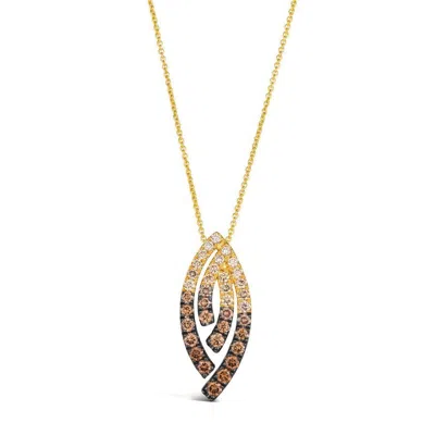 Le Vian Ladies Ombre Necklaces Set In 14k Honey Gold In Yellow