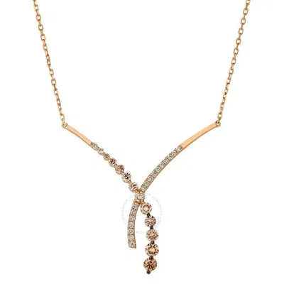 Le Vian 14k Rose Gold 1.17 Ct. Tw. Diamond Pendant In Pink/rose Gold Tone/gold Tone