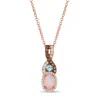 Le Vian Ladies Opal Necklaces Set In 14k Strawberry Gold In Pink/rose Gold Tone/gold Tone