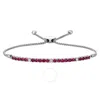 Le Vian Ladies Passion Ruby Bracelets Set In 14k Vanilla Gold In White
