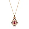 Le Vian Ladies Passion Ruby Necklaces Set In 14k Strawberry Gold In Gold