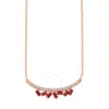 Le Vian Ladies  Passion Ruby Necklaces Set In 14k Strawberry Gold In Pink/rose Gold Tone/gold Tone
