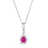 Le Vian Ladies Passion Ruby Necklaces Set In 14k Vanilla Gold In White