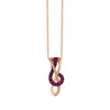 Le Vian Ladies Passion Ruby Pendant In 14k Strawberry Gold In Pink/rose Gold Tone/gold Tone