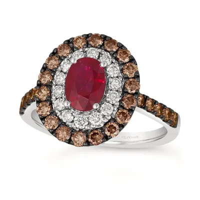 LE VIAN LE VIAN LADIES PASSION RUBY RINGS SET IN 14K VANILLA GOLD