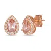 Le Vian Ladies Peach Morganite Earrings Set In 14k Strawberry Gold In Gold