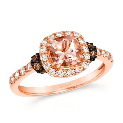 Le Vian Ladies Peach Morganite Rings Set In 14k Strawberry Gold
