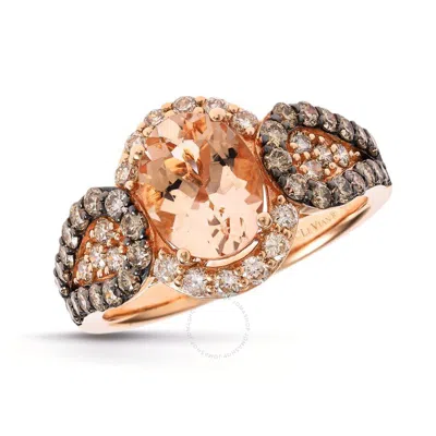 Le Vian Ladies Peach Morganite Rings Set In 14k Strawberry Gold In Pink/rose Gold Tone/gold Tone