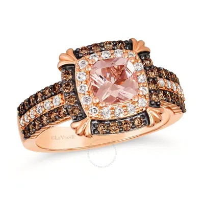 Le Vian Ladies Peach Morganite Rings Set In 14k Strawberry Gold In Pink/rose Gold Tone/gold Tone