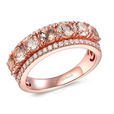 Le Vian Ladies Peach Morganite Rings Set In 14k Strawberry Gold In Pink/rose Gold Tone/gold Tone