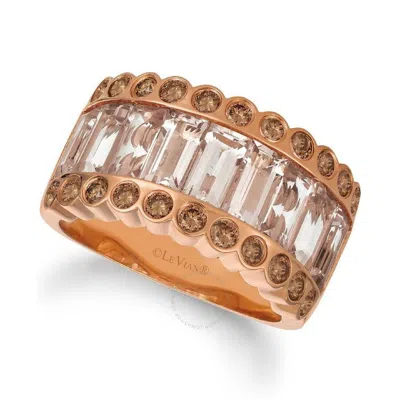 Le Vian Ladies Peach Morganite Rings Set In 14k Strawberry Gold In Pink/rose Gold Tone/gold Tone