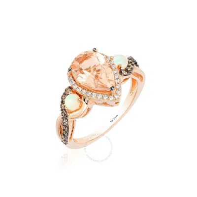 Le Vian Peach Morganite 14k Rose Gold 1.82 Ct. Tw. Diamond & Gemstone Ring In Pink/rose Gold Tone/gold Tone