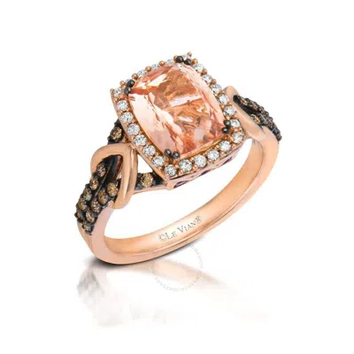 Le Vian Ladies Peach Morganite Rings Set In 14k Strawberry Gold In Pink/rose Gold Tone/gold Tone