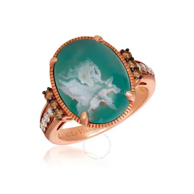 Le Vian Ladies Peacock Aquaprase Rings Set In 14k Strawberry Gold In Pink/rose Gold Tone/gold Tone