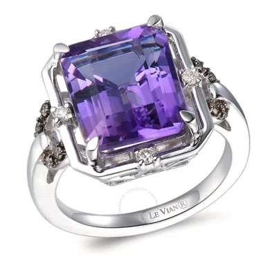 Le Vian Ladies Periwinkle Rings Set In 14k Vanilla Gold In White