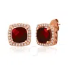 Le Vian Pomegranate Garnet 14k Rose Gold 5.98 Ct. Tw. Diamond & Garnet Studs In Pink/rose Gold Tone/gold Tone