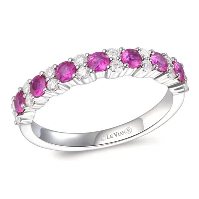Le Vian Ladies Positivity Rings Set In 14k Vanilla Gold In Purple