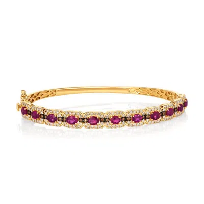 Le Vian Ladies Precious Bracelets Set In 14k Honey Gold Lact 33 In ["yellow"]