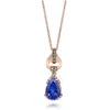 Le Vian Ladies' Precious Fashion Pendant In 14k Strawberry Gold In Blue