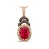 Le Vian Ladies' Precious Fashion Pendant In 14k Strawberry Gold In Red