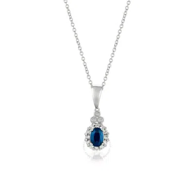 Le Vian Ladies' Precious Fashion Pendant In 14k Vanilla Gold In Blue