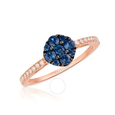 Le Vian Ladies Precious Fashion Ring In 14k Strawberry Gold In Blue