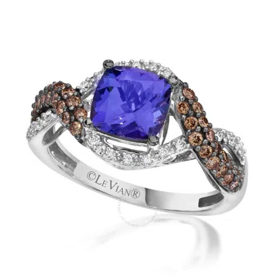 Le Vian Ladies Precious Fashion Ring In 14k Vanilla Gold In Blue
