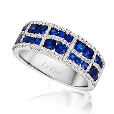 Le Vian Ladies Precious Fashion Ring In 14k Vanilla Gold In Blue