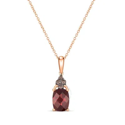 Le Vian Ladies Raspberry Rhodolite Necklaces Set In 14k Strawberry Gold In Pink/rose Gold Tone/gold Tone