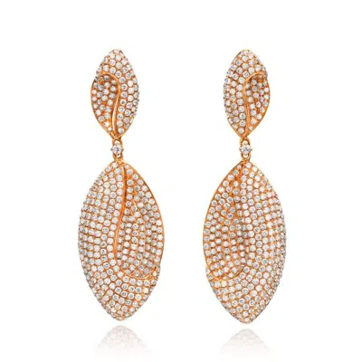 Le Vian Ladies Red Carpet Earrings In 14k Strawberry Gold
