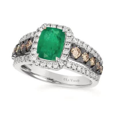Le Vian Ladies Renewal- Garden Party Rings Set In 14k Vanilla Gold In Green
