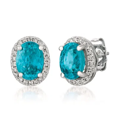 Le Vian Ladies Royal Blues Earrings Set In 14k Vanilla Gold Trcp 4 In ["white"]