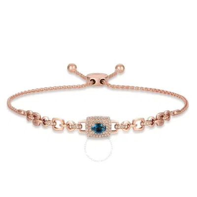 Le Vian Ladies Semi Precious Fashion Bracelet In 14k Strawberry Gold In Blue