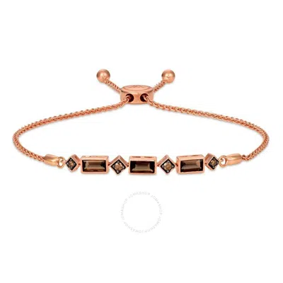 Le Vian Ladies Semi Precious Fashion Bracelet In 14k Strawberry Gold In Brown